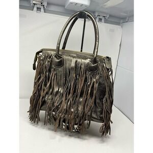 Alberta Di Canio Genuine Leather frindge bag